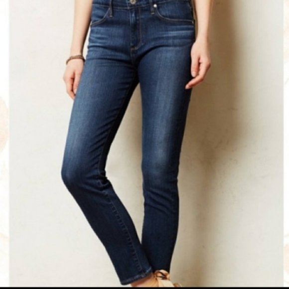 Ag Adriano Goldschmied Denim - AG Mid Rise Stevie Slim Straight Jeans Sz 29